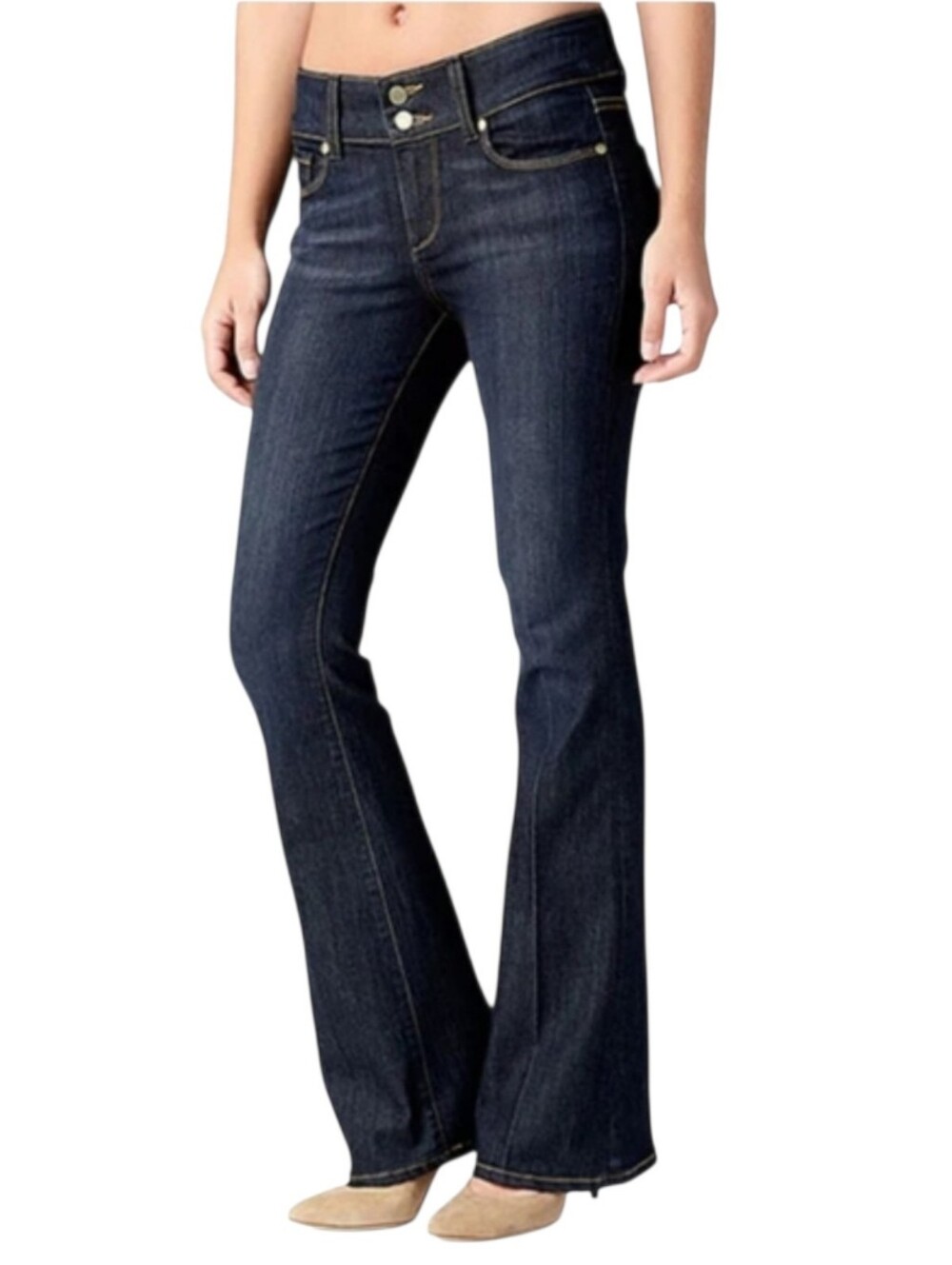 PAIGE Premium Denim Foothill Dark Indigo Wide Leg Jeans Womens Size 30